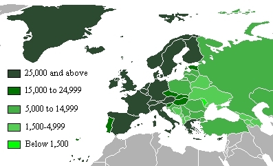  European economy map