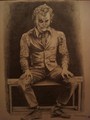 Heath Ledger as The Joker - batman fan art
