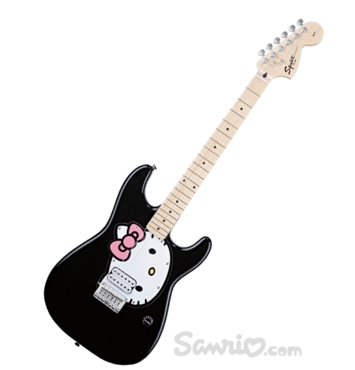  Hello Kitty violão, guitarra