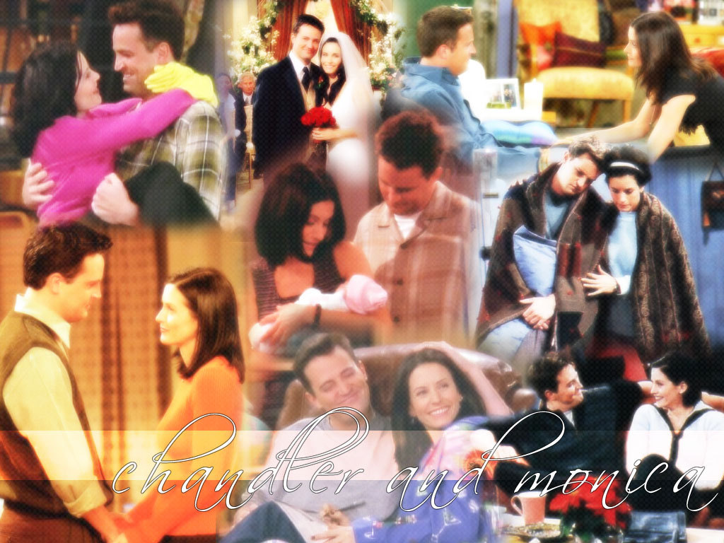 Monica & Chandler (Friends) - TV Couples Wallpaper (967528) - Fanpop