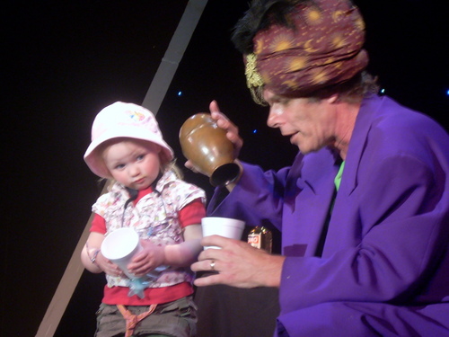  My Daughter performs as a magician's assitant.