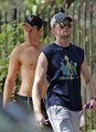 NPH and Boyf walking the dogs - how-i-met-your-mother photo