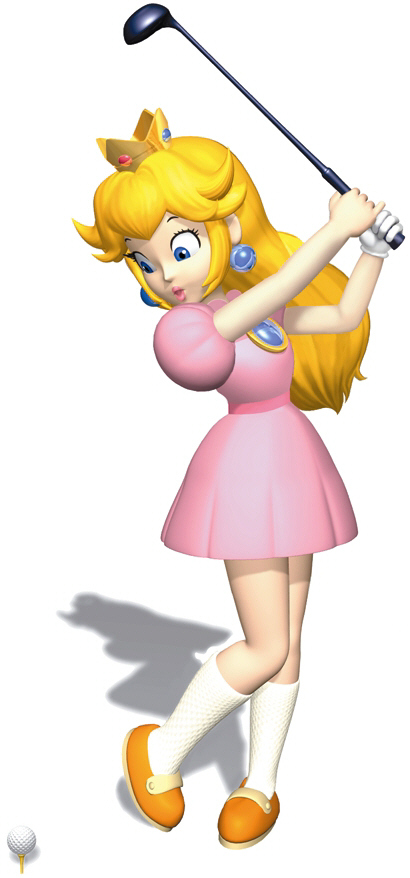 mario and princess peach coloring pages. /Princess-Peach-Mario-Golf