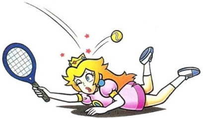  Princess pêche, peach - Mario tennis