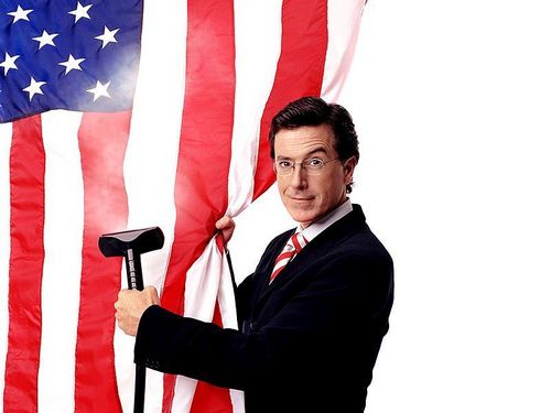  Stephen Colbert Steaming Flag