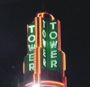 Tower Theatre at Night