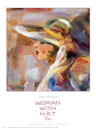 Woman in Hat print