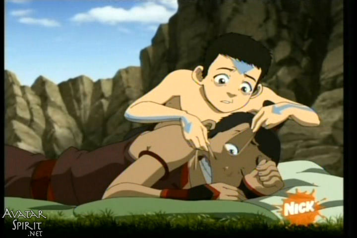 Photo of aang and sokka for fans of Avatar: The Last Airbender. 