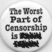 censorship badge - debate icon