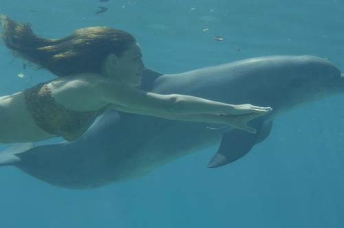 cleo with dolphin