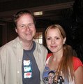 joss whedon and emma caulfield - buffy-the-vampire-slayer photo