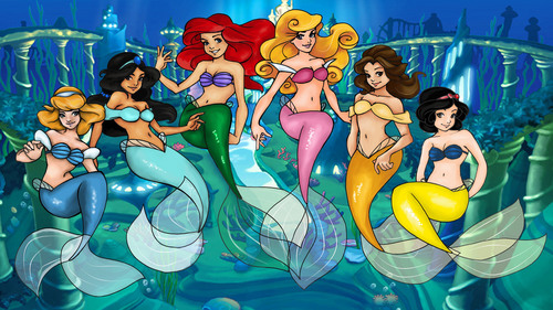  迪士尼 Mermaid Princesses