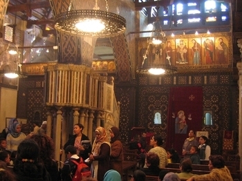 The hanging church, Cairo, Egypt