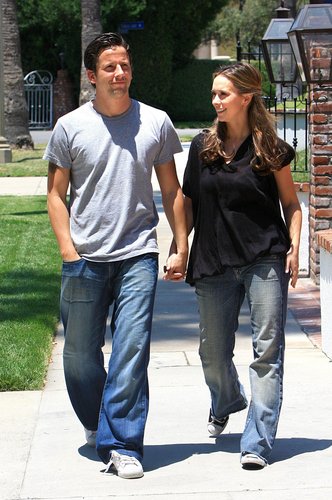  Jennifer and Ross take a walk