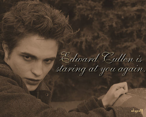  Edward Cullen staring again