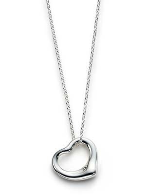 Elsa Peretti® Open Heart Charm and chain