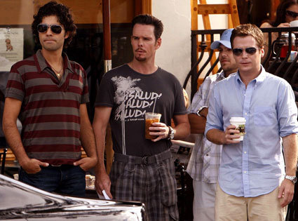  Adrian Grenier, Kevin Dillon and Kevin Connolly film Season 5 of Entourage on 06-16-08