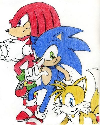  Knuckles, Sonic, and Tails
