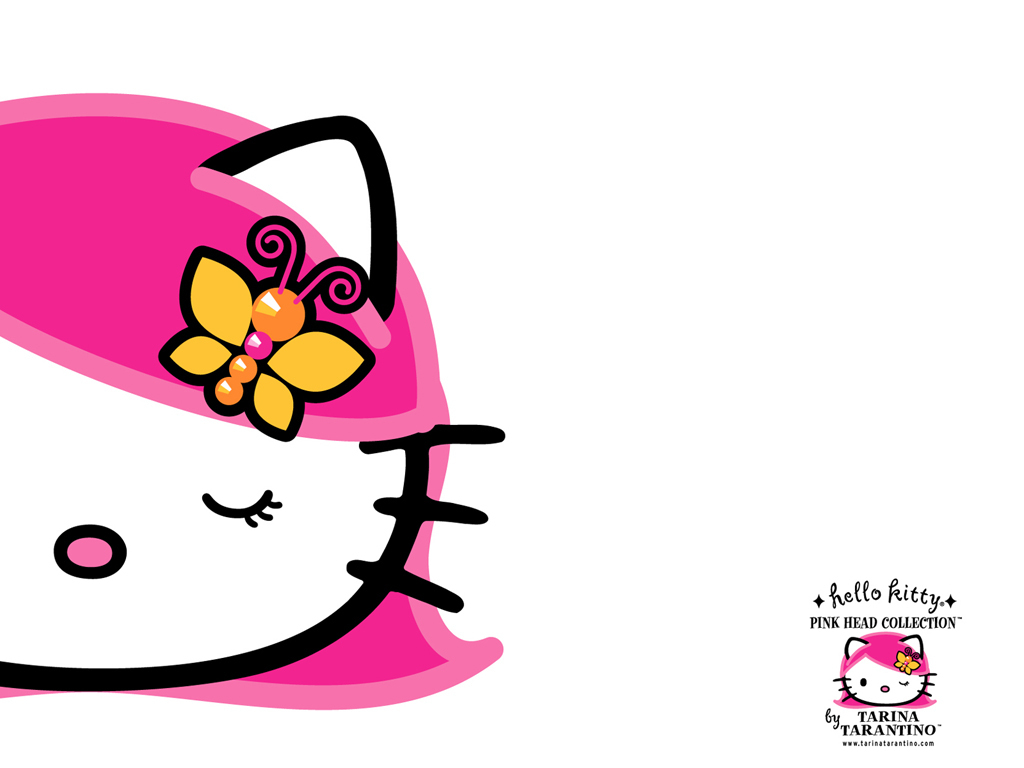 Pink Head - Hello Kitty 1024x768 800x600