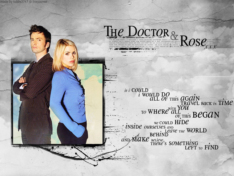 dr who wallpaper. Doctor amp; Rose