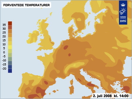  Europe weather 2nd of July 08