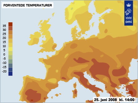  ヨーロッパ weather June 2008