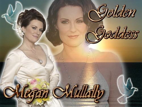 Golden Goddess Megan Mullally