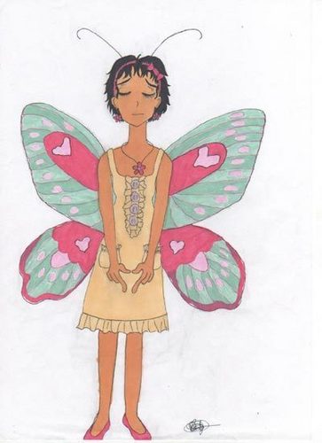 butterfly, kipepeo girl