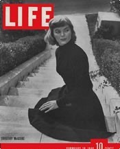 Dorothy on Life magazine cover