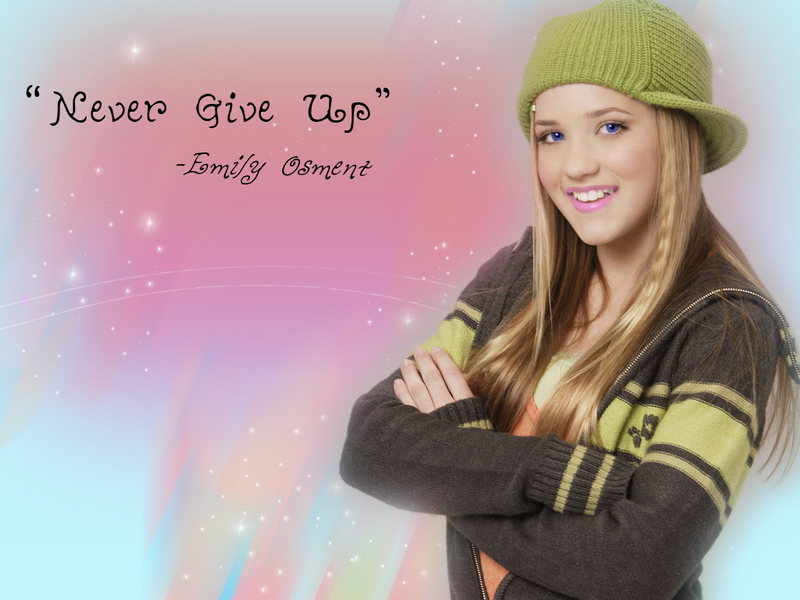 NEVER GIVE UP Emily Osment Wallpaper 1819636 Fanpop