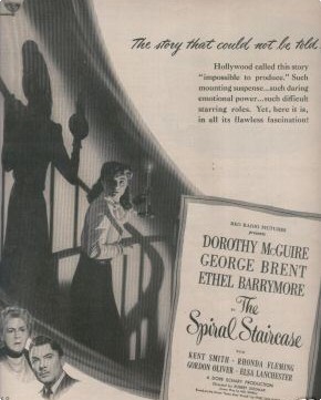  The Spiral Staircase vintage ad