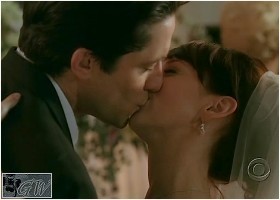 Kiss of Melinda and Jim