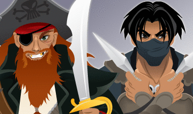 ninjas vs pirates