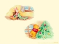 winnie-the-pooh - Pooh & Piglet Christmas wallpaper