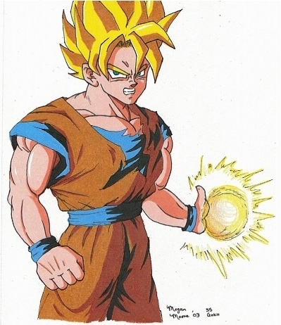 dragon ball z goku super saiyan 1. Goku, Unhappy :(