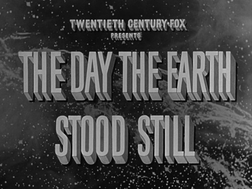 The Day The Earth Stood Still movie title screen