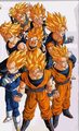 super saiyans without broly and gogeta - dragon-ball-z photo