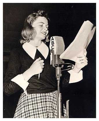 Dorothy doing a show for WWII troops