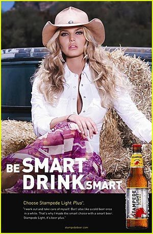 Jessica in Beer Ad