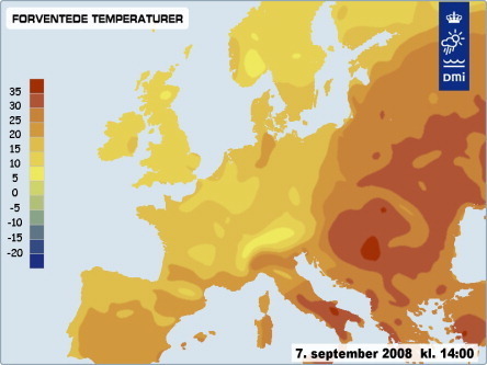 ヨーロッパ weather September 2008
