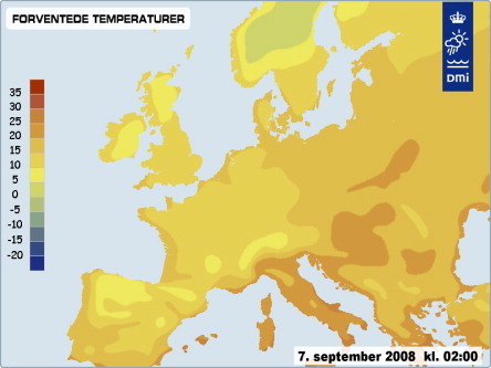  ヨーロッパ weather September 2008