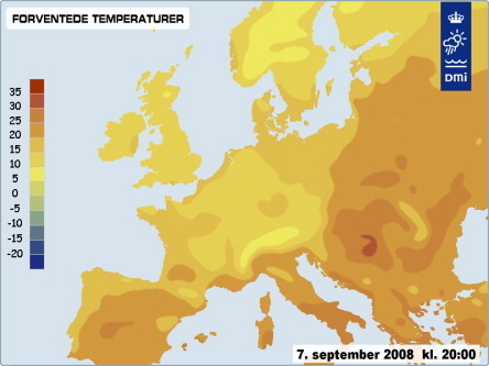  유럽 weather September 2008