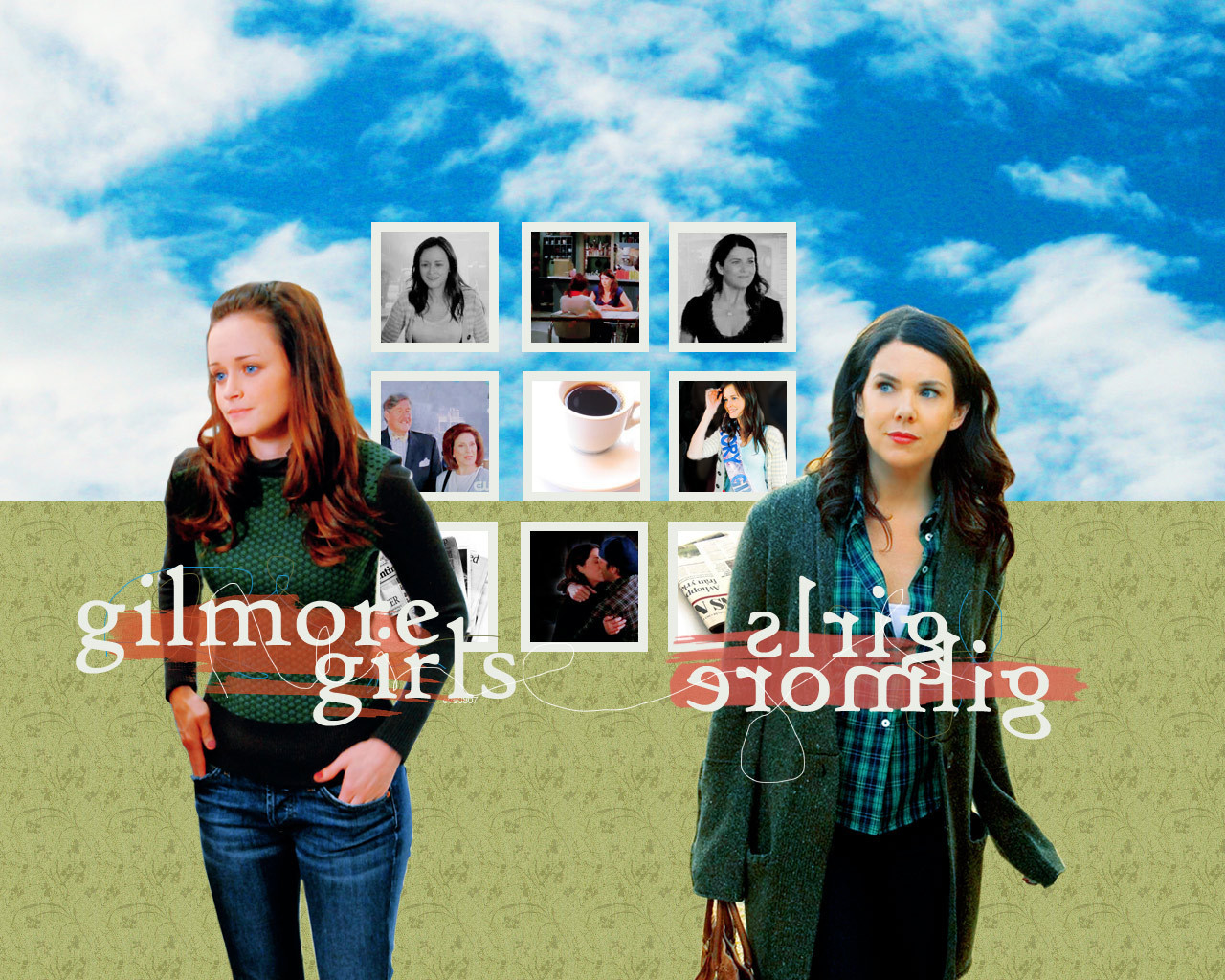 Lorelai + Rory - Gilmore Girls 1280x1024