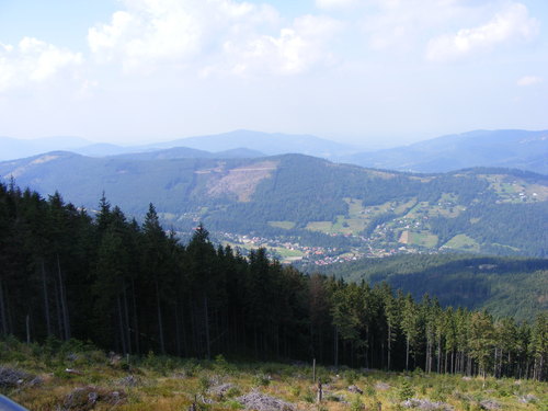 views from the moutains of wisla