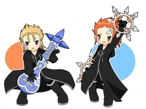  Axel and Demyx- Aww ;)