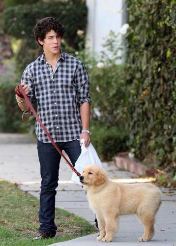  Nick & his puppy!!