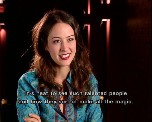  amy acker on behind the scenes of एंजल