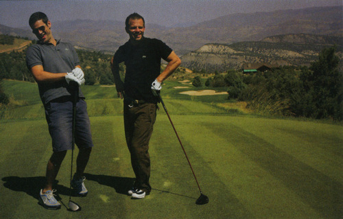  eddie and carmine playing golf;)