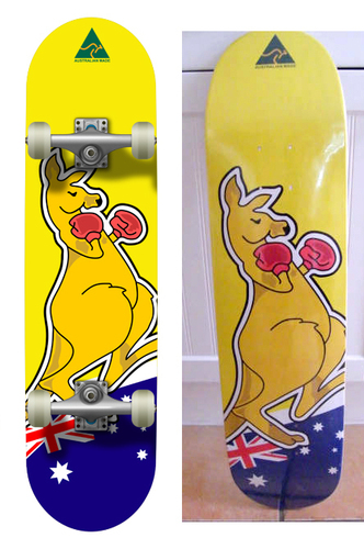  Boxing kangaroo, kangaruu skate Deck