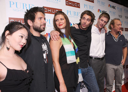  Cast of 'Chuck' @ the 'Chuck' Season Two Launch Party @ Pure Nightclub